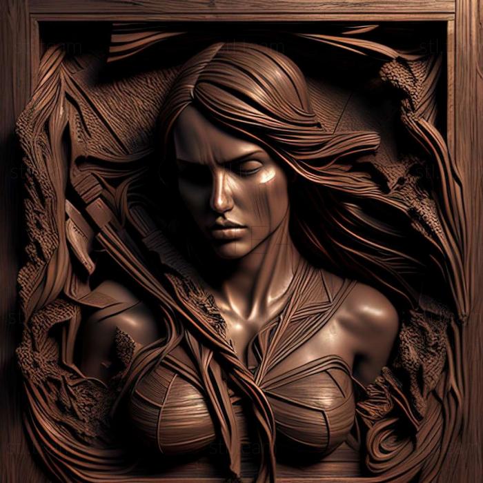 3D модель Лара Крофт з Tomb Raider (STL)